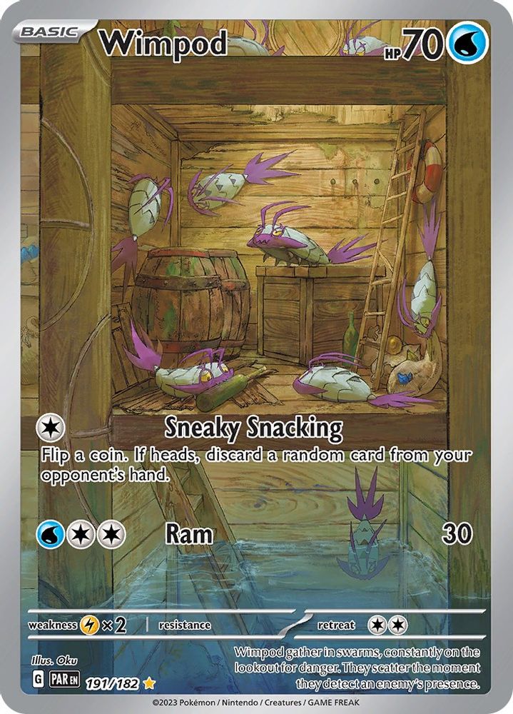 Wimpod - [  191/182 ] - Illustration Rare - Pokemon SV04 Paradox Rift