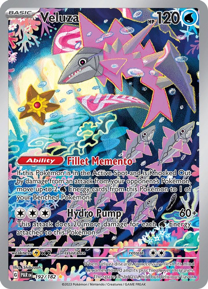 Veluza - [  192/182 ] - Illustration Rare - Pokemon SV04 Paradox Rift