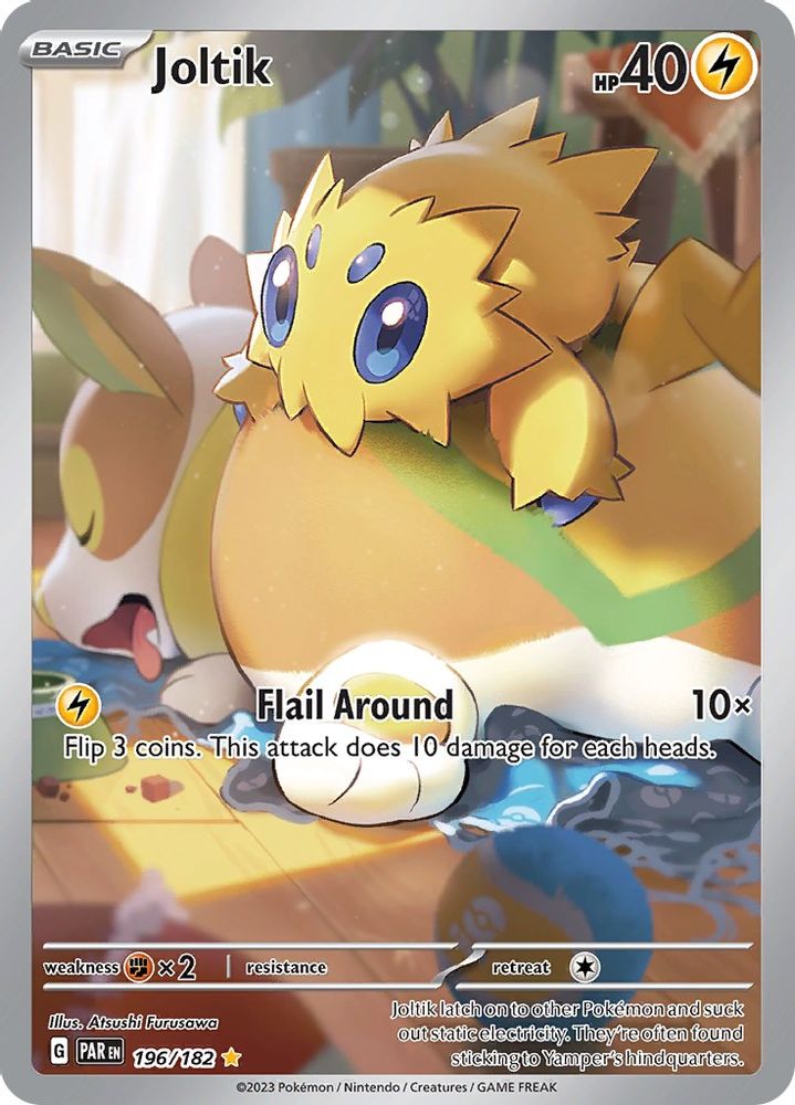 Joltik - [  196/182 ] - Illustration Rare - Pokemon SV04 Paradox Rift