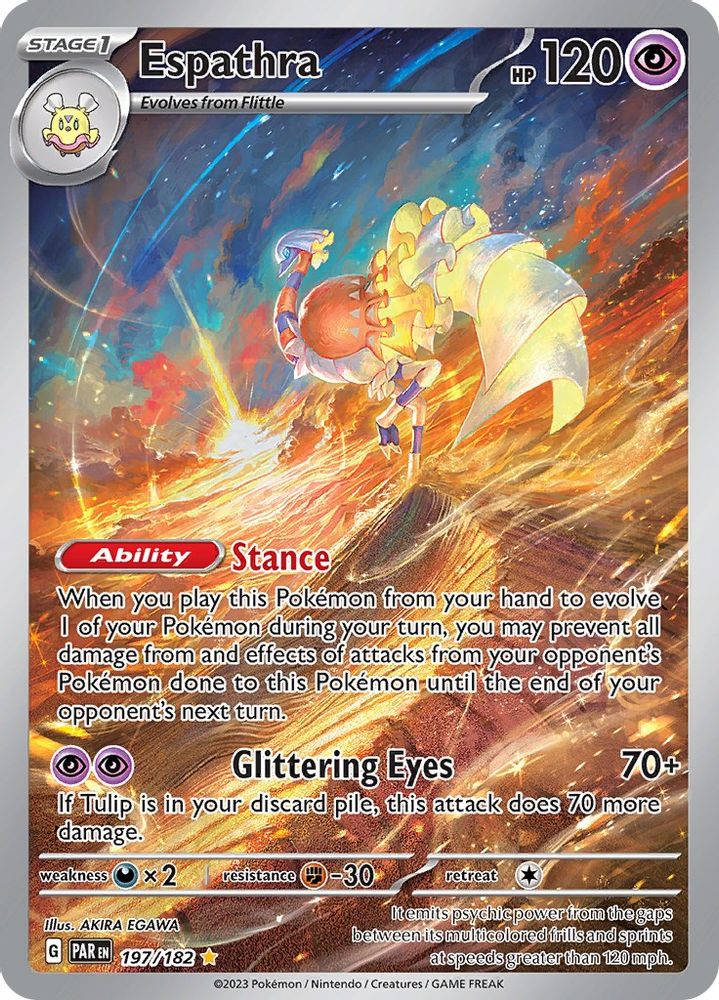 Espathra - [  197/182 ] - Illustration Rare - Pokemon SV04 Paradox Rift