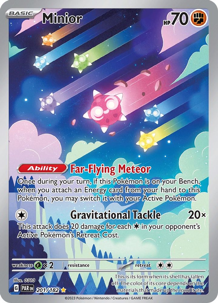 Minior - [  201/182 ] - Illustration Rare - Pokemon SV04 Paradox Rift