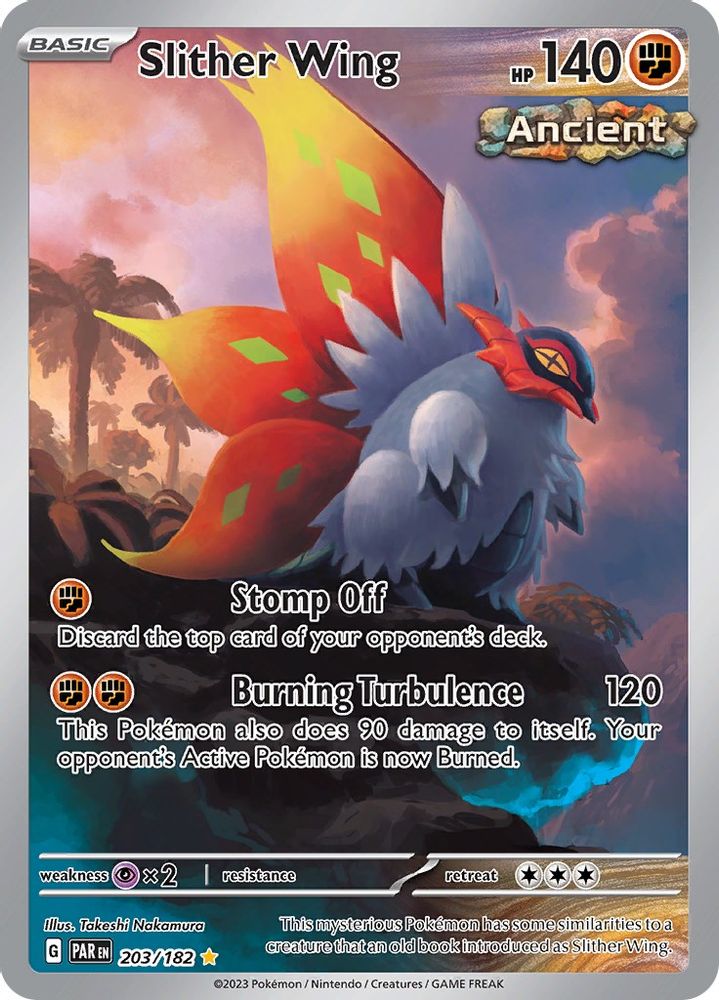 Slither Wing - [  203/182 ] - Illustration Rare - Pokemon SV04 Paradox Rift