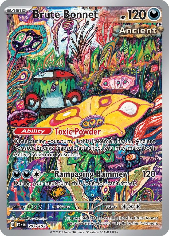 Brute Bonnet - [  207/182 ] - Illustration Rare - Pokemon SV04 Paradox Rift