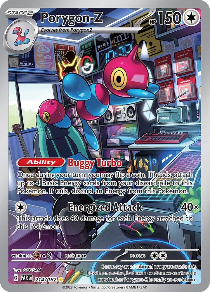 Porygon - [  214/182 ] - Illustration Rare - Pokemon SV04 Paradox Rift