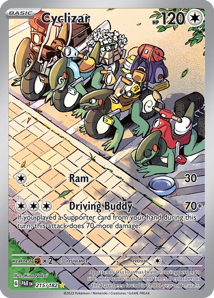 Cyclizar - [  215/182 ] - Illustration Rare - Pokemon SV04 Paradox Rift