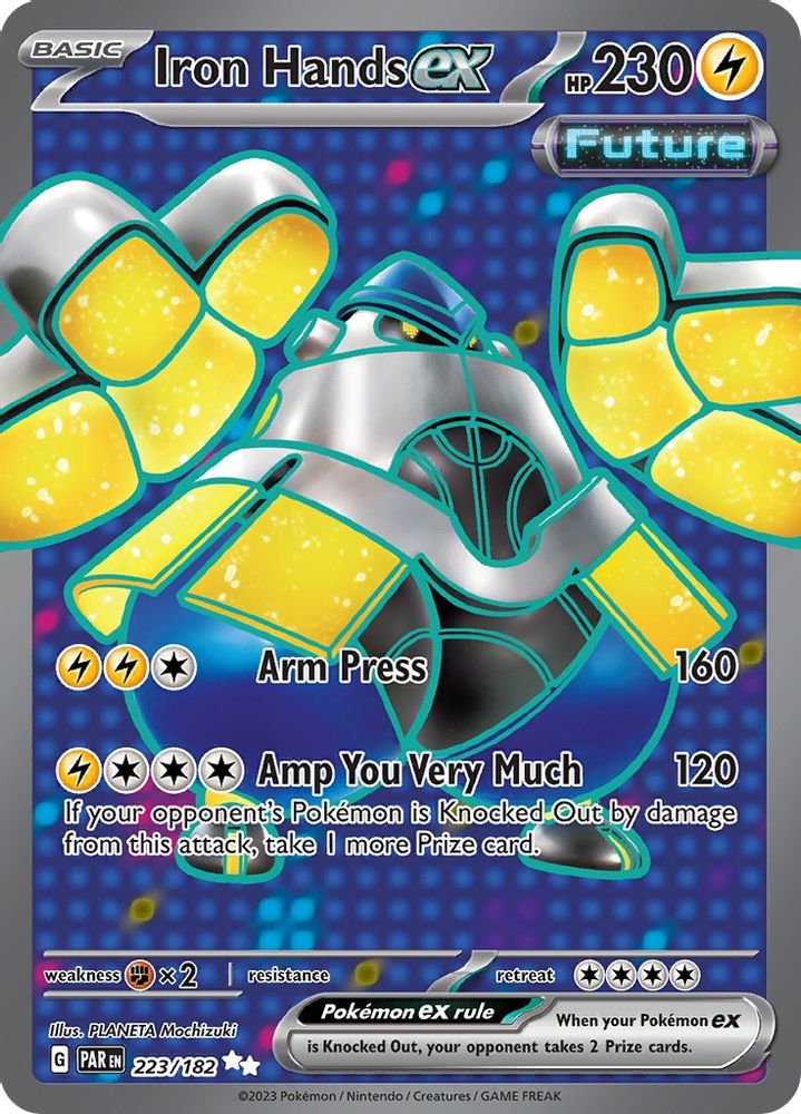 Iron Hands ex - [  223/182 ] - Ultra Rare - Pokemon SV04 Paradox Rift