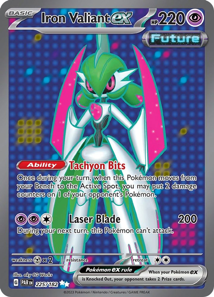 Iron Valiant ex - [  225/182 ] - Ultra Rare - Pokemon SV04 Paradox Rift
