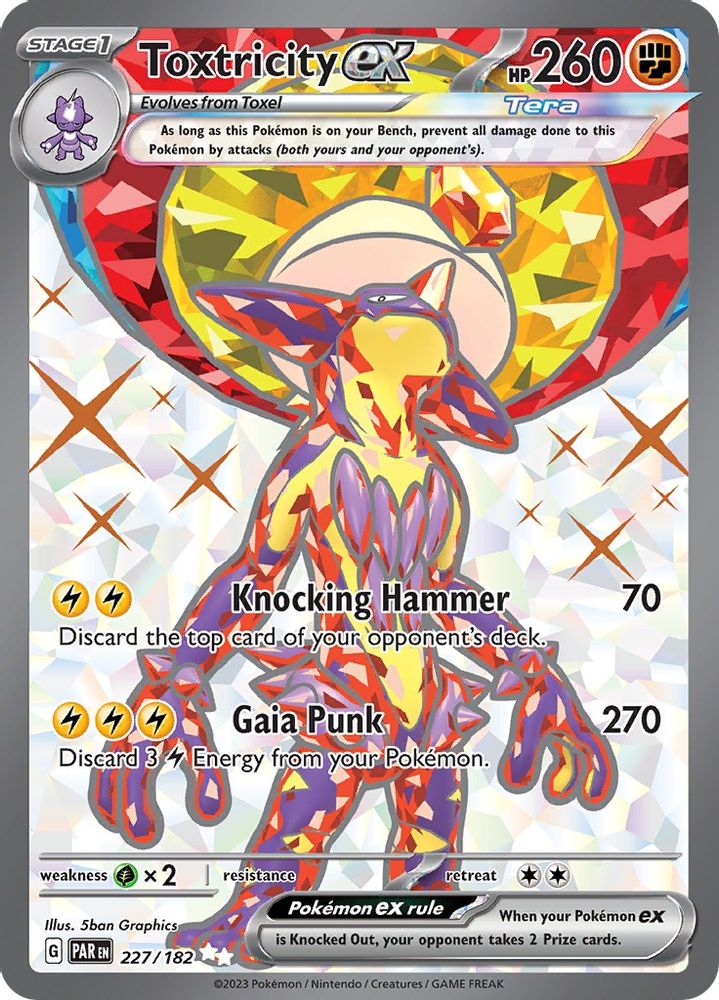 Toxtricity ex - [  227/182 ] - Ultra Rare - Pokemon SV04 Paradox Rift