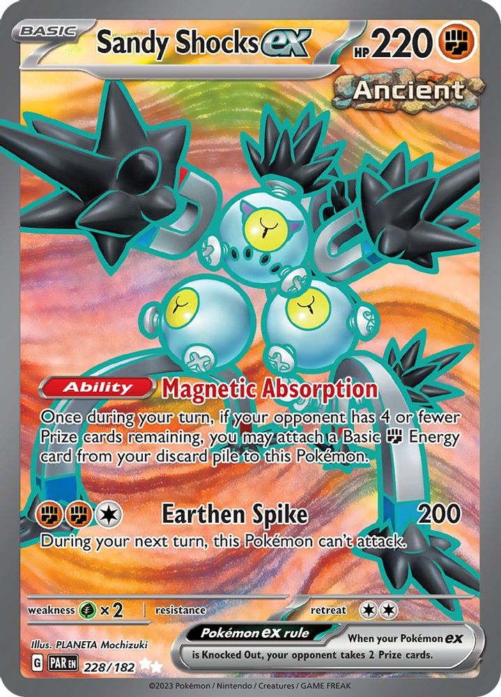 Sandy Shocks ex - [  228/182 ] - Ultra Rare - Pokemon SV04 Paradox Rift
