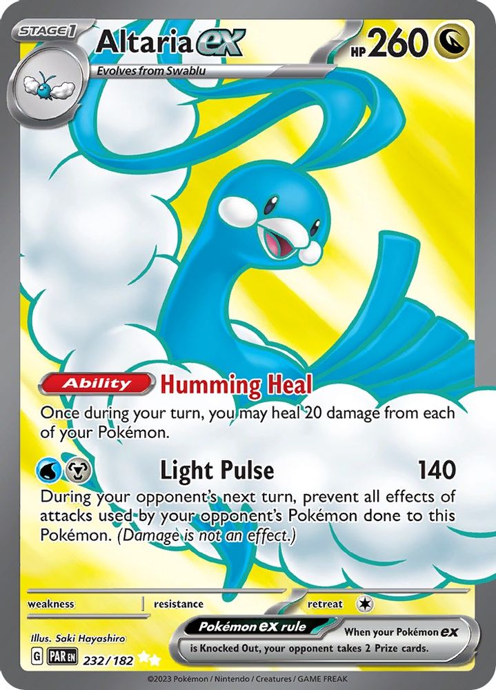 Altaria ex - [  232/182 ] - Ultra Rare - Pokemon SV04 Paradox Rift