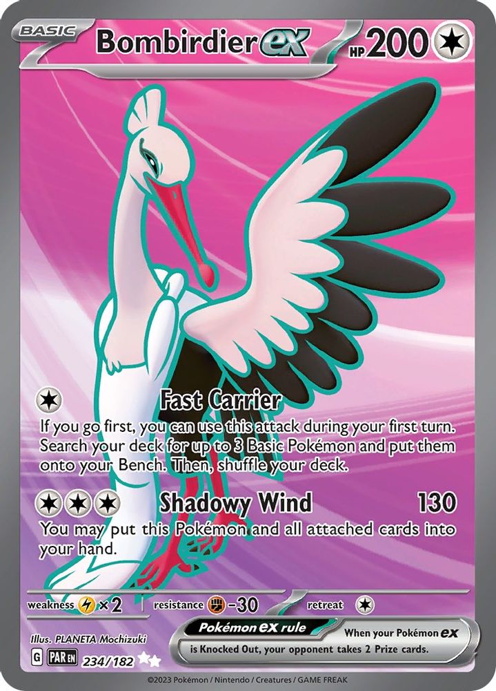 Bombirdier ex - [  234/182 ] - Ultra Rare - Pokemon SV04 Paradox Rift
