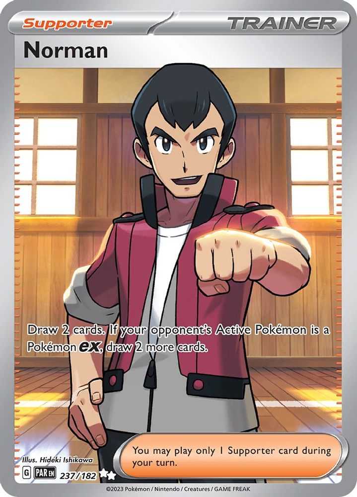 Norman - [  237/182 ] - Ultra Rare - Pokemon SV04 Paradox Rift