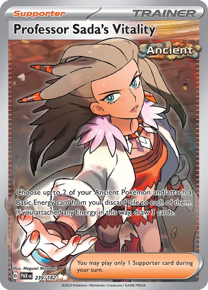 Professor Sada's Vitality - [  239/182 ] - Ultra Rare - Pokemon SV04 Paradox Rift
