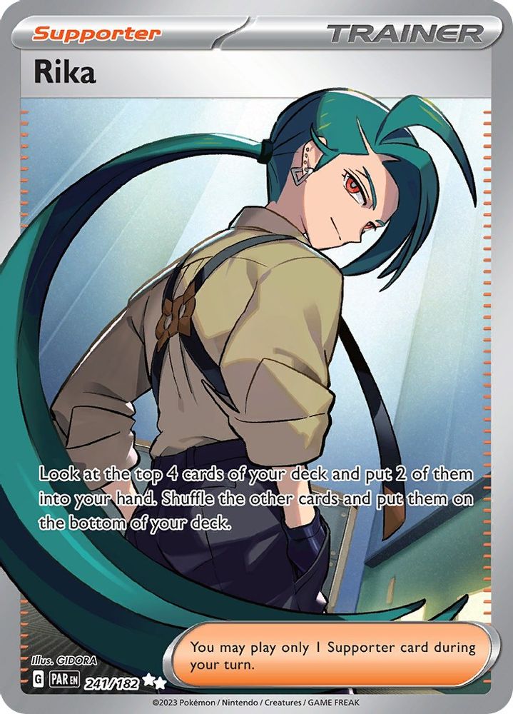 Rika - [  241/182 ] - Ultra Rare - Pokemon SV04 Paradox Rift