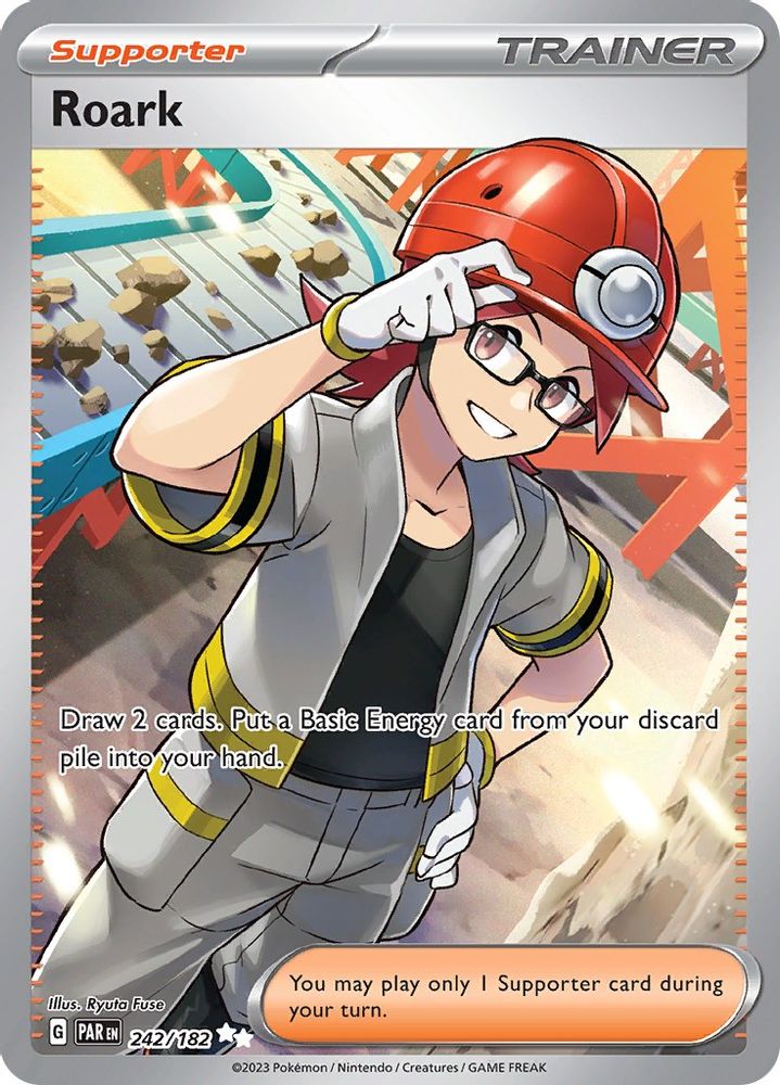 Roark - [  242/182 ] - Ultra Rare - Pokemon SV04 Paradox Rift