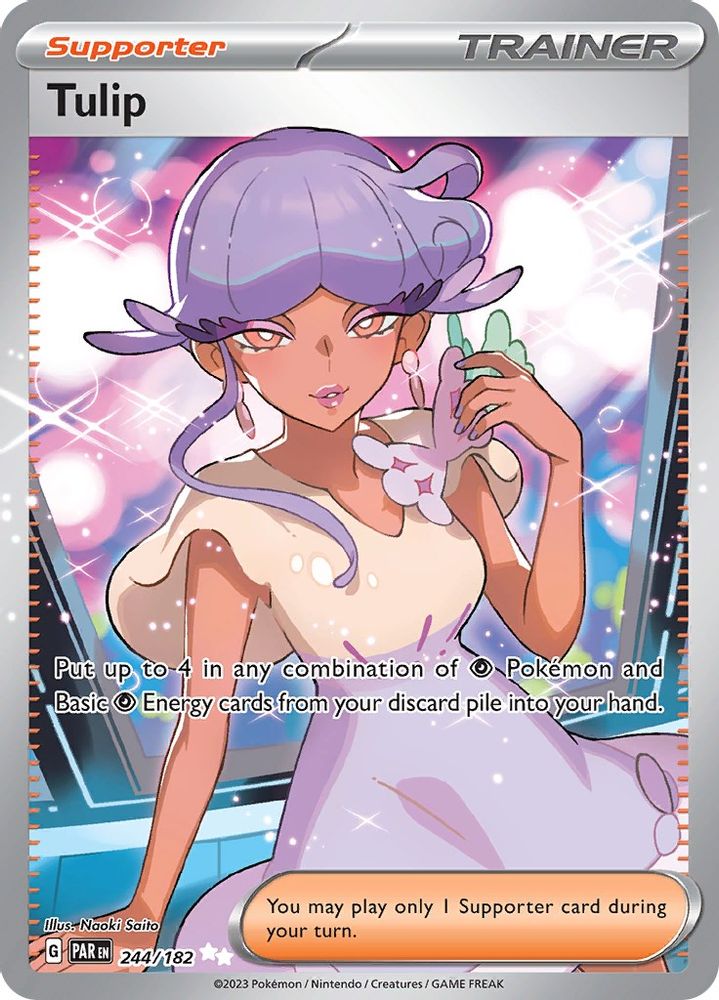 Tulip - [  244/182 ] - Ultra Rare - Pokemon SV04 Paradox Rift