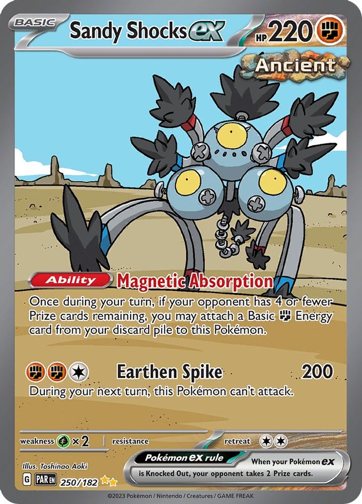Sandy Shocks ex - [  250/182 ] - Special Illustration Rare - Pokemon SV04 Paradox Rift