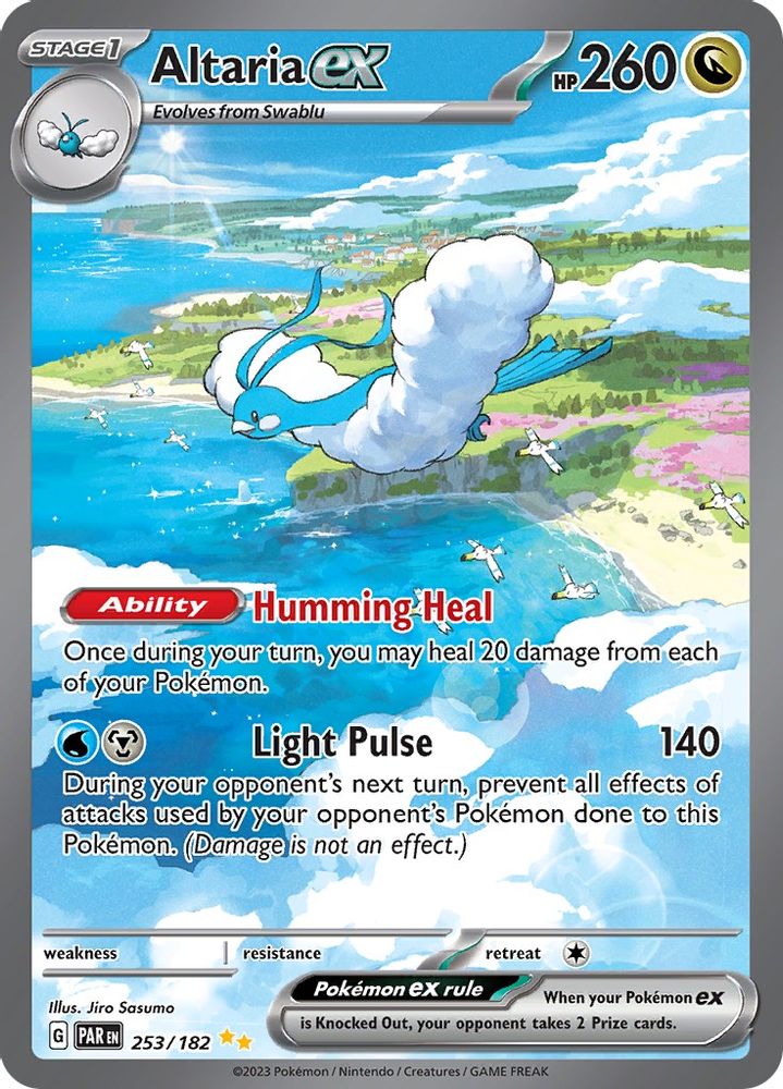 Altaria ex - [  253/182 ] - Special Illustration Rare - Pokemon SV04 Paradox Rift