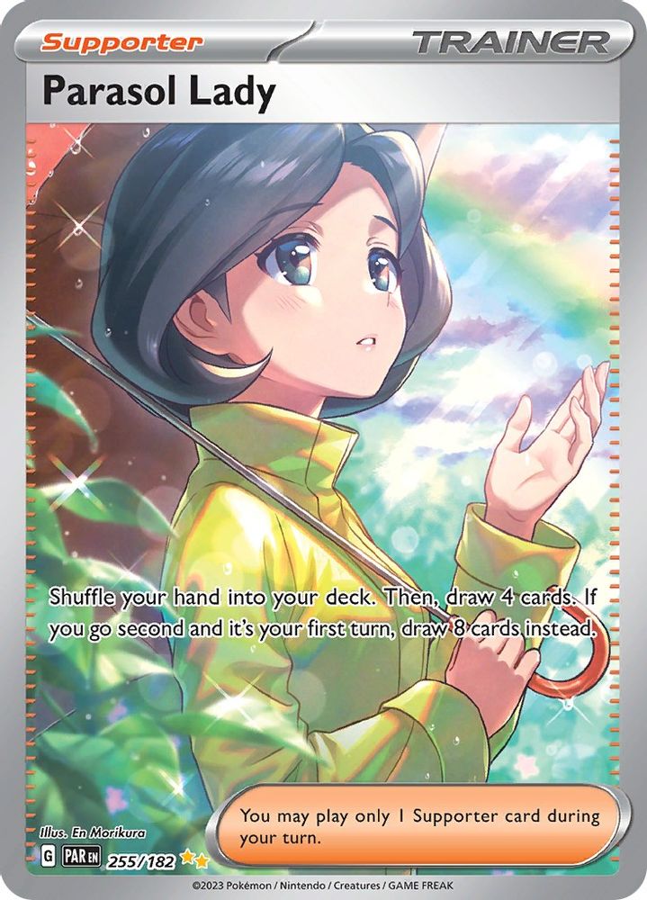 Parasol Lady - [  255/182 ] - Special Illustration Rare - Pokemon SV04 Paradox Rift