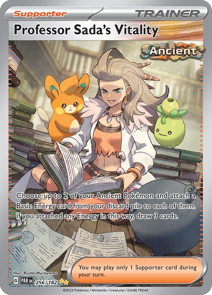 Professor Sada's Vitality - [  256/182 ] - Special Illustration Rare - Pokemon SV04 Paradox Rift