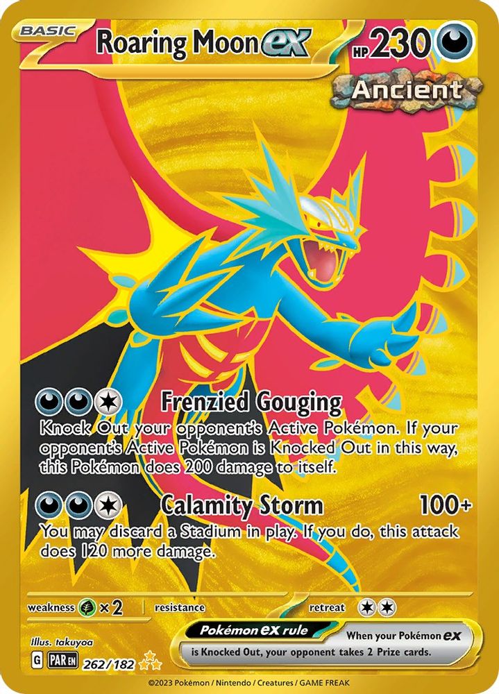Roaring Moon ex - [  262/182 ] - Hyper Rare - Pokemon SV04 Paradox Rift