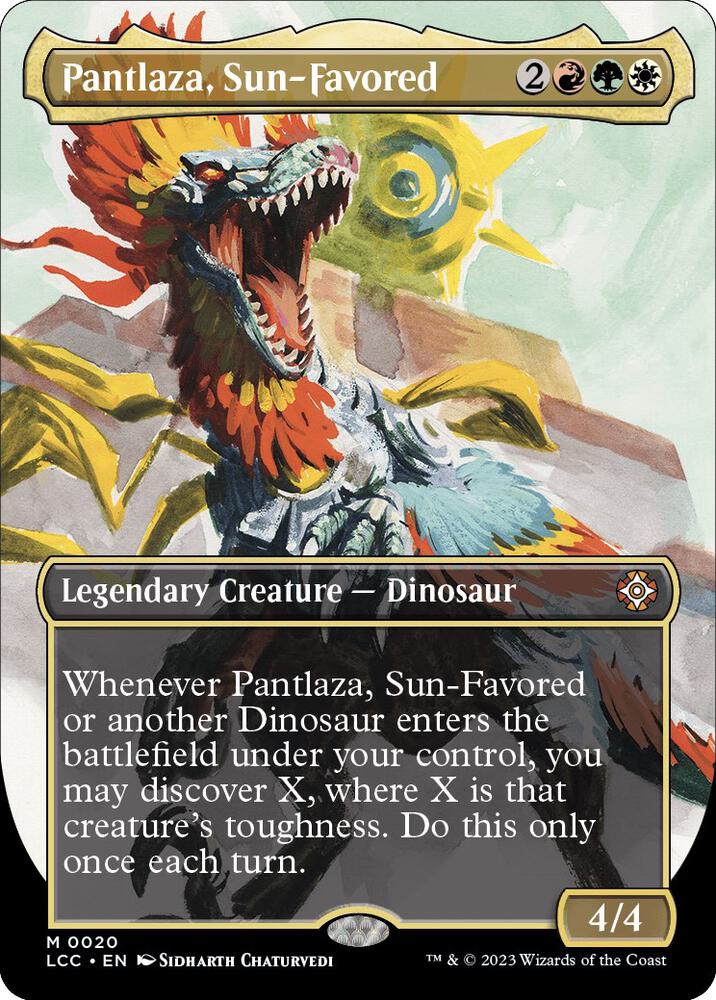EXTENDED ART Pantlaza, Sun-Favored - #20 - Mythic Lost Caverns of Ixalan Commander