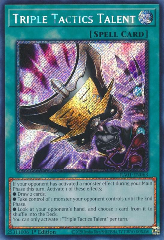 [PLATINUM] Triple Tactics Talent - RA01-EN063 - 1st Edition