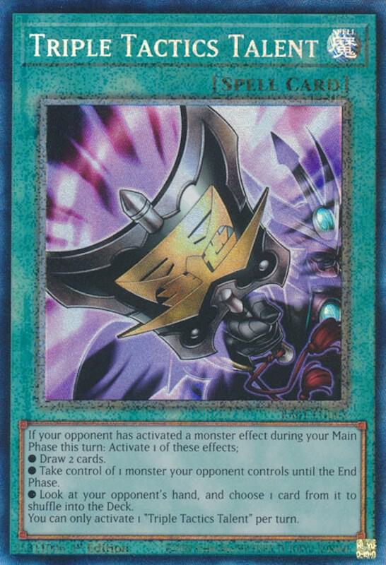 [COLLECTOR'S RARE] Triple Tactics Talent - RA01-EN063 - 1st Edition
