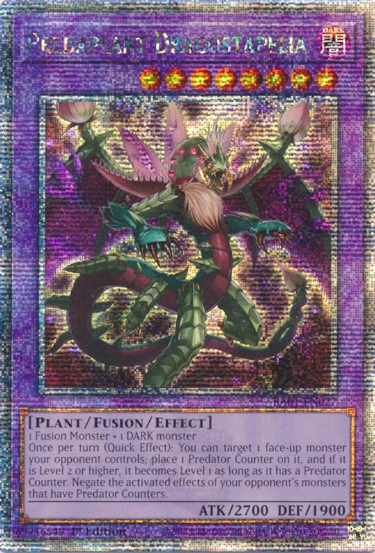 [QUARTER CENTURY SECRET RARE] Predaplant Dragostapelia - RA01-EN027 - 1st Edition