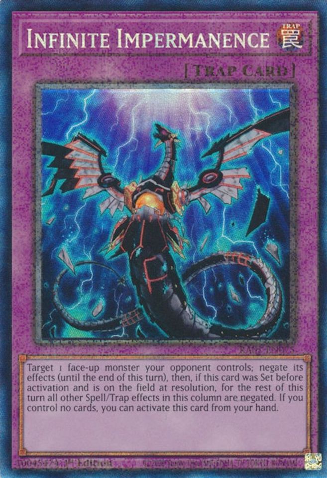 [COLLECTOR'S RARE] Infinite Impermanence - RA01-EN075 - 1st Edition