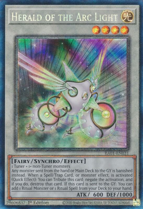 Collectors Rare Herald Of The Arc Light - Ra01-en031 - 1st Edition