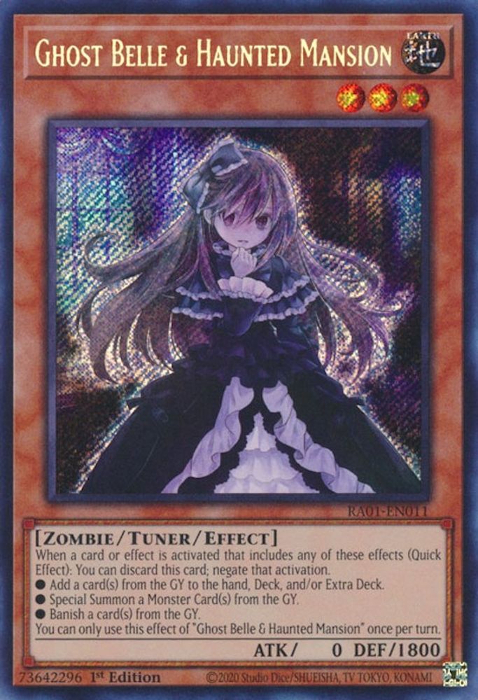 Ghost Belle & Haunted Mansion (Secret Rare) - (RA01-EN011) - Secret Rare 1st Edition