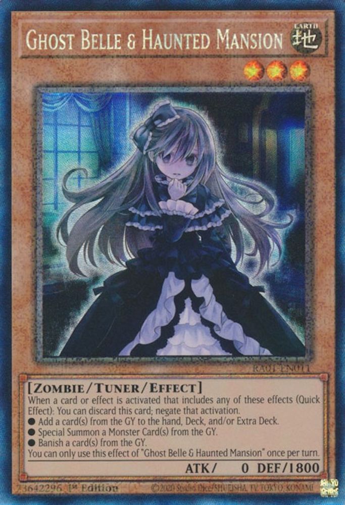 Ghost Belle & Haunted Mansion (PCR) - (RA01-EN011) - Prismatic Collector's Rare 1st Edition