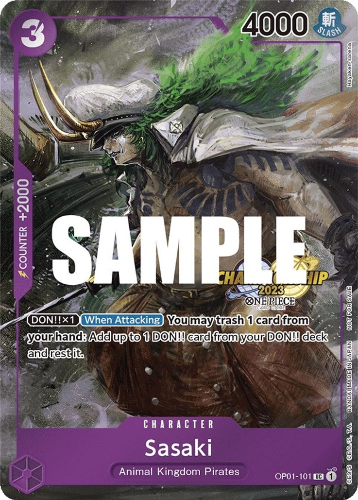 Sasaki - OP01-101 - Championship 2023 Event Pack Promo