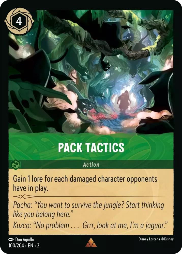 COLD FOIL Pack Tactics - 100/204 - Rare - Lorcana Rise of the Floodborn