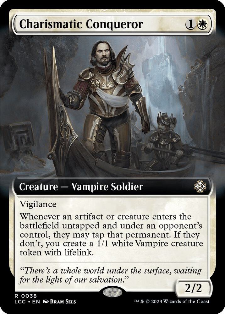 EXTENDED ART Charismatic Conqueror - #038 - Rare Lost Caverns of Ixalan Commander