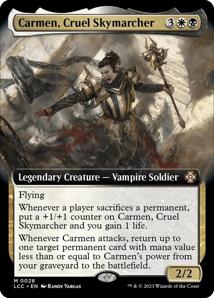 EXTENDED ART Cruel Skymarcher - #26 - Mythic Lost Caverns of Ixalan Commander