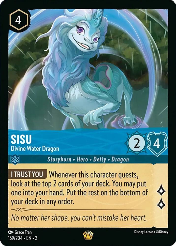 Sisu - Divine Water Dragon - 159/204 - Legendary - Lorcana Rise of the Floodborn