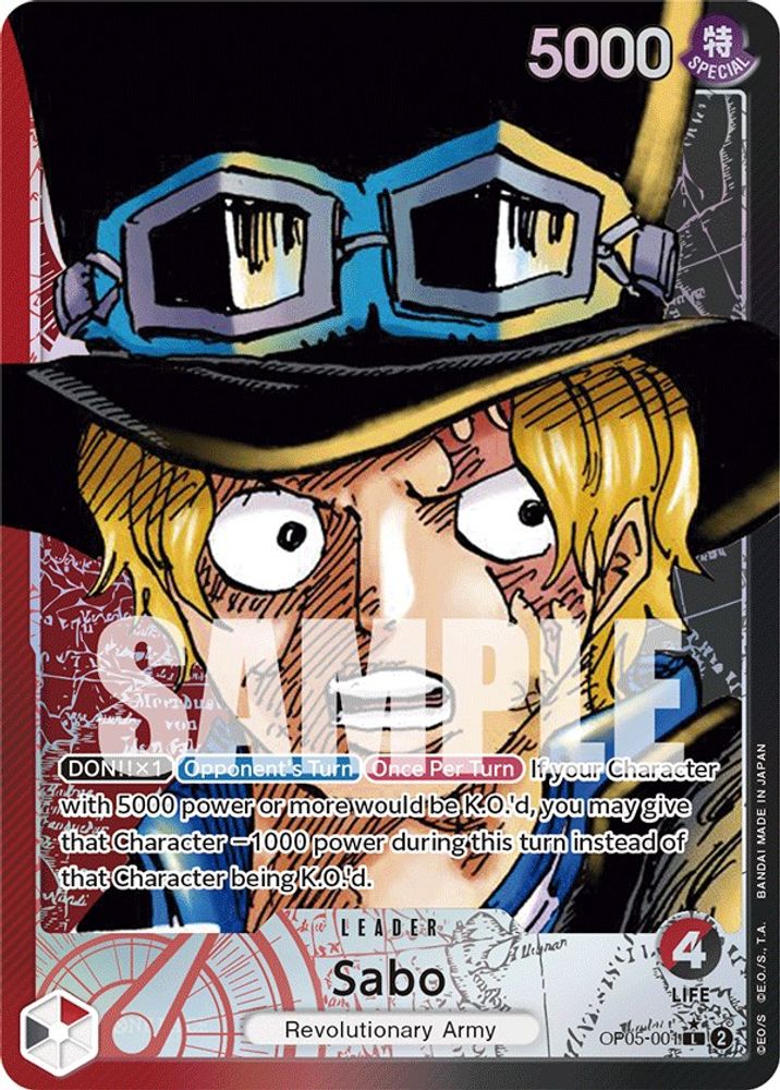 [ALTERNATE ART] Sabo (001) (Alternate Art)  (OP05-001) L★ - One Piece Awakening of the New Era