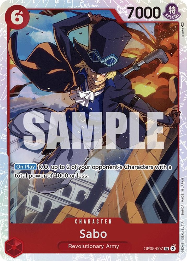 Sabo (007)  (OP05-007) Super Rare - One Piece Awakening of the New Era