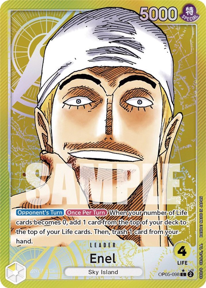 [ALTERNATE ART] Enel (098) (Alternate Art)  (OP05-098) L★ - One Piece Awakening of the New Era