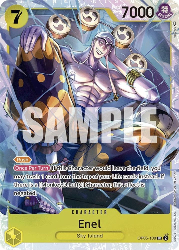 Enel (100)  (OP05-100) Super Rare - One Piece Awakening of the New Era