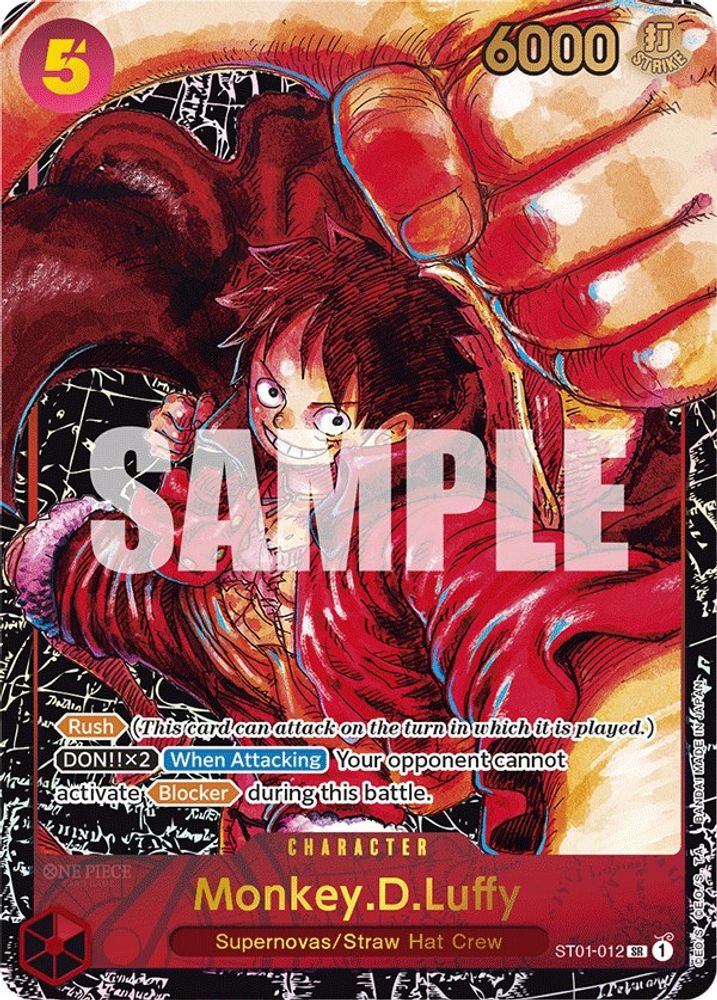 [ALTERNATE ART] Monkey.D.Luffy (012) (Alternate Art)  (ST01-012) SR★ - One Piece Awakening of the New Era