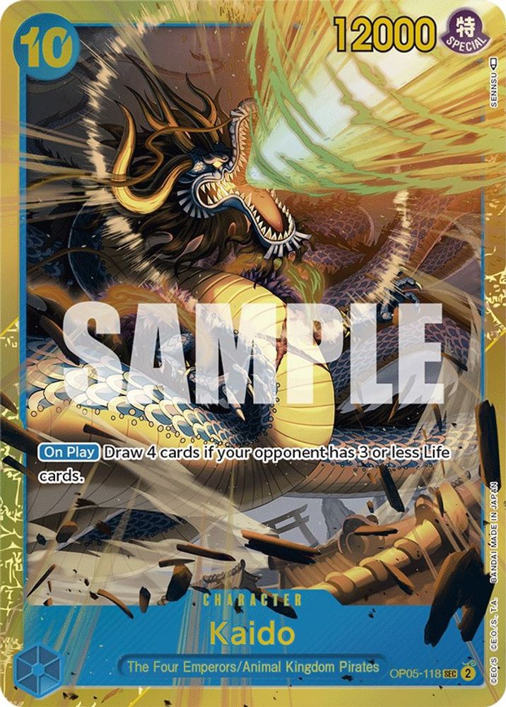 Kaido (118)  (OP05-118) Secret Rare - One Piece Awakening of the New Era