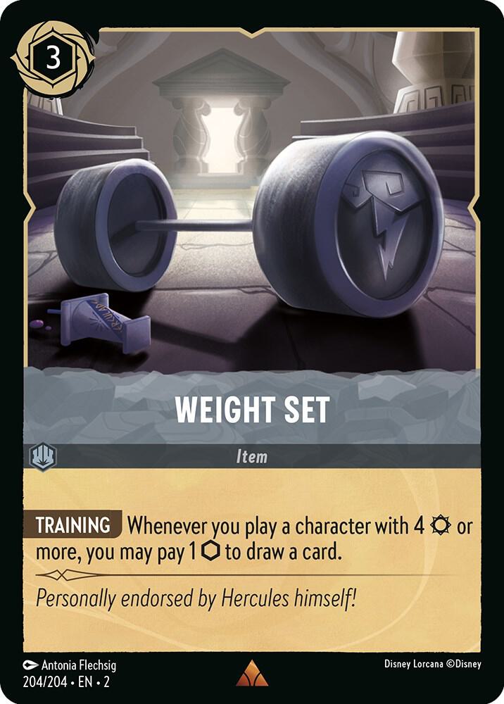 Weight Set - 204/204 - Rare - Lorcana Rise of the Floodborn