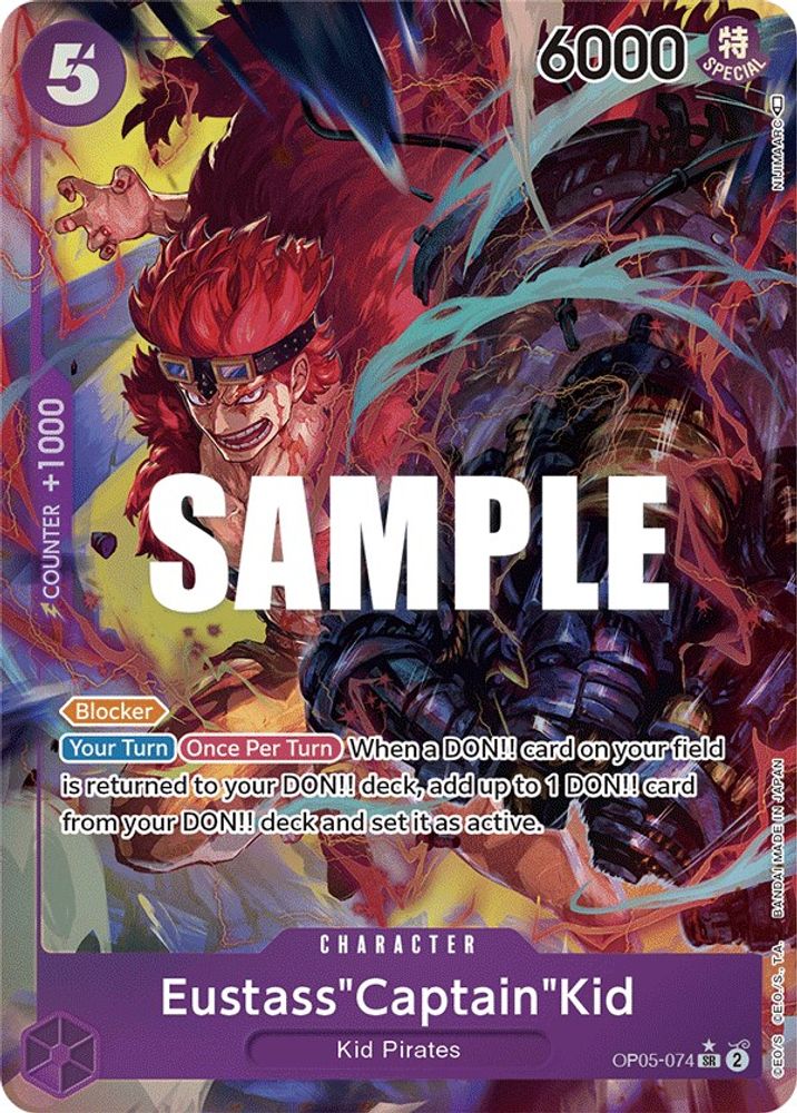 [ALTERNATE ART] Eustass"Captain"Kid (Alternate Art)  (OP05-074) SR★ - One Piece Awakening of the New Era