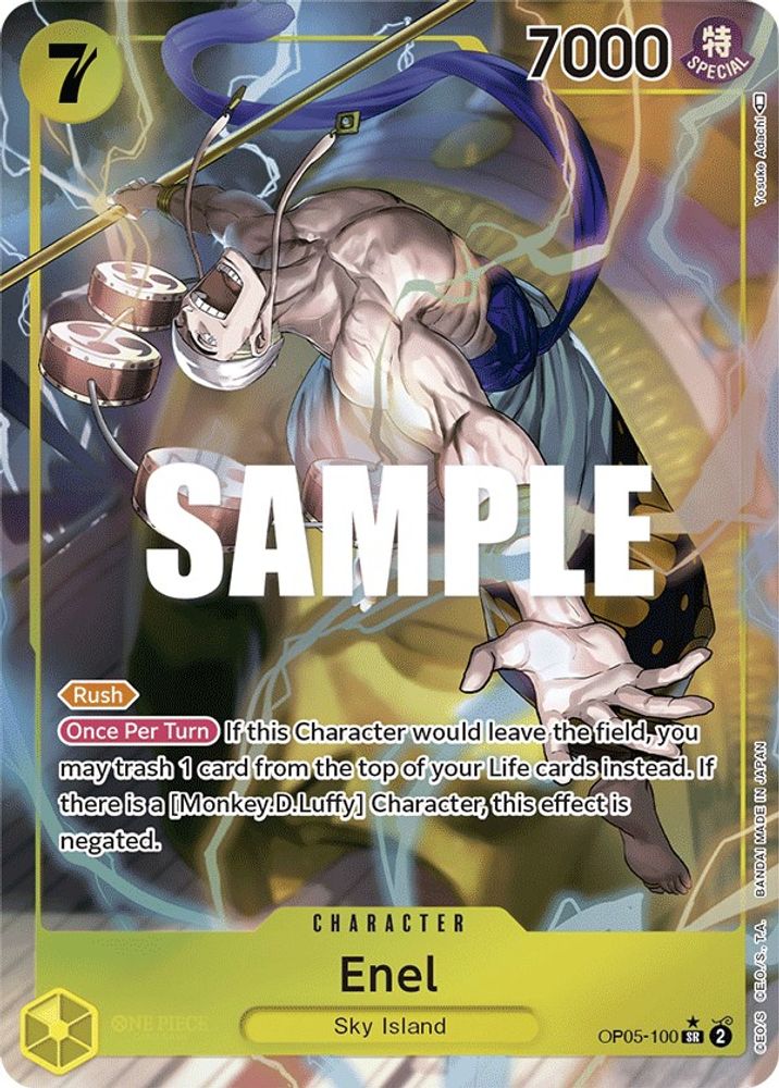 [ALTERNATE ART] Enel (100) (Alternate Art)  (OP05-100) SR★ - One Piece Awakening of the New Era
