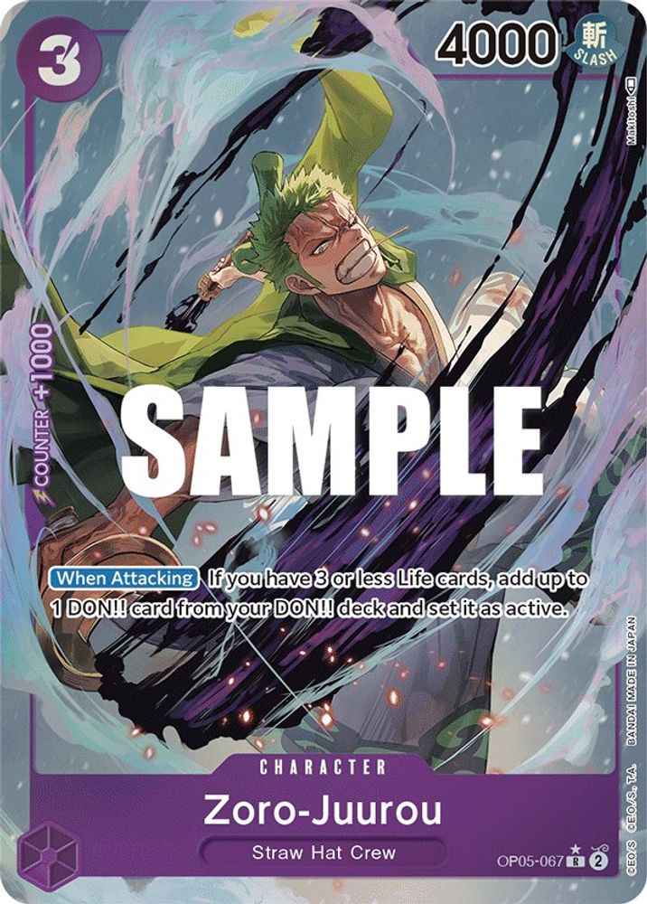 [ALTERNATE ART] Zoro-Juurou (Alternate Art)  (OP05-067) R★ - One Piece Awakening of the New Era