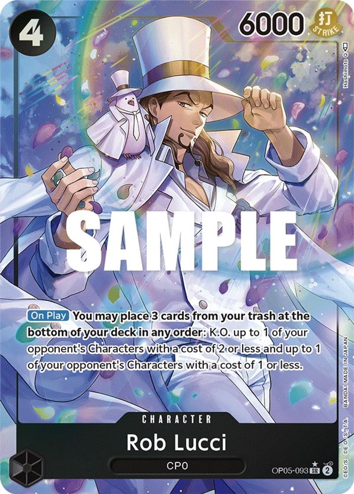 [ALTERNATE ART] Rob Lucci (093) (Alternate Art)  (OP05-093) SR★ - One Piece Awakening of the New Era