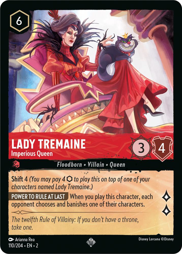 Lady Tremaine - Imperious Queen - 110/204 - Super Rare - Lorcana Rise of the Floodborn